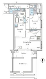 グランドゥールプレミアム代々木大山 213 間取り図