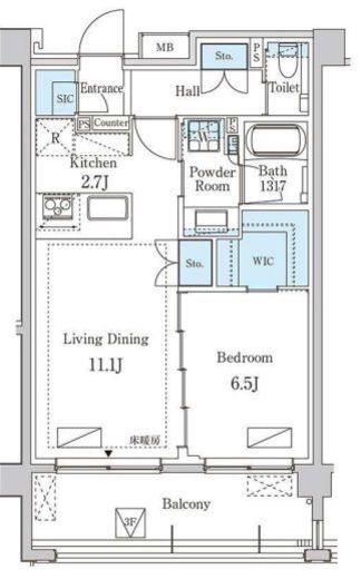 グランドゥールプレミアム代々木大山 309 間取り図
