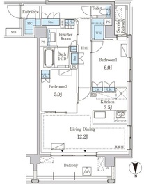 グランドゥールプレミアム代々木大山 312 間取り図