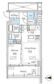 グランドゥールプレミアム代々木大山 313 間取り図