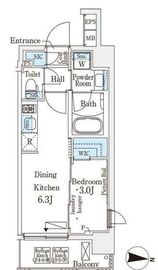 IPSE住吉 (イプセ住吉) 503 間取り図