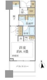 白金ザ・スカイ 4階 間取り図
