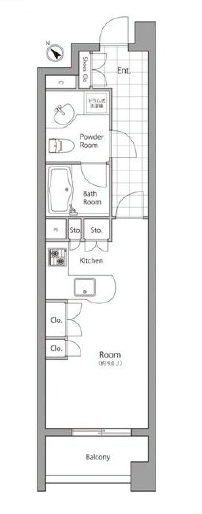 ウィズウィース渋谷神南 S棟 1階 間取り図