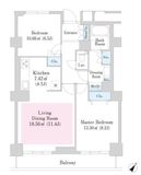 プラティーヌ田町 185 間取り図