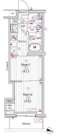 ガーラ・パークヒルズ武蔵小山 1階 間取り図