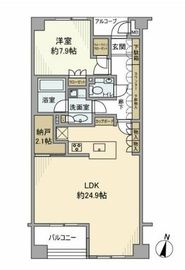 市谷逢坂テラス 2階 間取り図