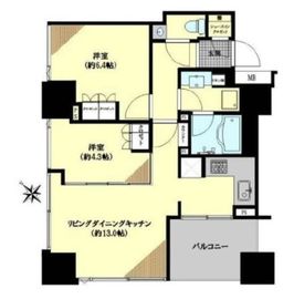 シティタワー池袋ウエストゲート 29階 間取り図