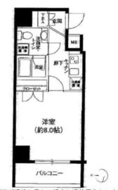 アイムズ芝大門 2階 間取り図