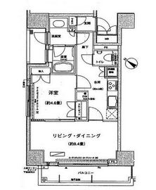 コンフォリア三宿 701 間取り図