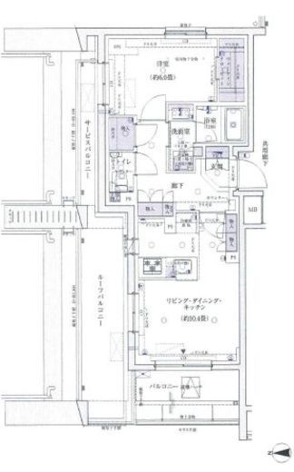 レジデンシャル池袋本町 5階 間取り図