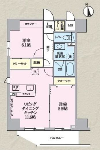 THE OBELISK IMADO (ザオベリスクイマド) 701 間取り図