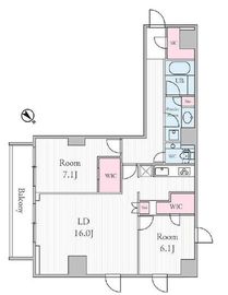 URBAN PARK GRANDE代官山 (アーバンパークグラン代官山) 404 間取り図