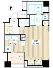 パークアクシス白金台南 9階 間取り図