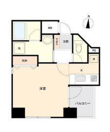 ミューズ両国2 804 間取り図