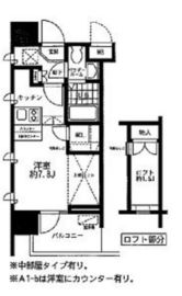 レジディア大森東 202 間取り図