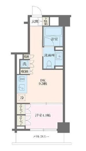 MFPRコート麻布十番 102 間取り図
