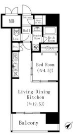堀之内マンション 402 間取り図