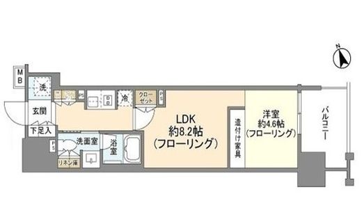 シティハウス西池袋 9階 間取り図