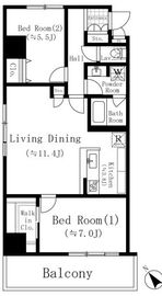 堀之内マンション 207 間取り図