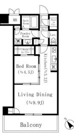 堀之内マンション 306 間取り図