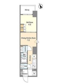 グランカーサ蔵前 504 間取り図