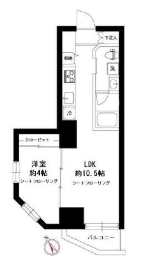 ラ・ペルラ文京小石川 501 間取り図