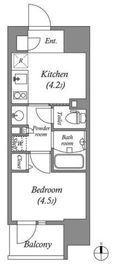 コスモグラシア三ノ輪 1204 間取り図