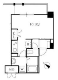 KDXレジデンス上野毛 308 間取り図