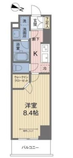 ACOLT中野富士見町 (アコルト中野富士見町) 1408 間取り図