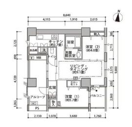 東雲キャナルコートCODAN 19-609 間取り図