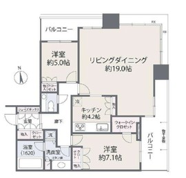 芝パークタワー 20階 間取り図