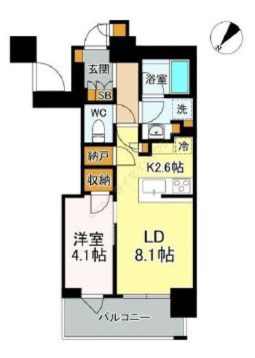 ブリリアザ・タワー東京八重洲アベニュー 11階 間取り図