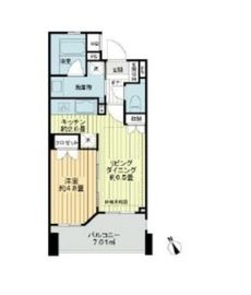 ライオンズ東京根岸グランフォート 3階 間取り図