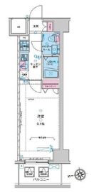 ジェノヴィア新宿グリーンヴェール 6階 間取り図