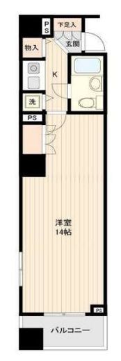 デュオ・スカーラ新宿 6階 間取り図