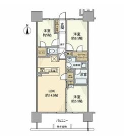 オーベル東陽町ファインレジデンス 10階 間取り図