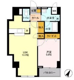 アビティ用賀 401 間取り図