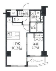 モアグランデ浜松町 6階 間取り図