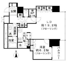 ワールドシティタワーズ ブリーズタワー 30階 間取り図