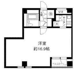 H&M南青山ウエスト 303 間取り図