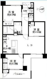 サンアリーナ市谷仲之町 2階 間取り図