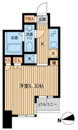KDXレジデンス東新宿 909 間取り図