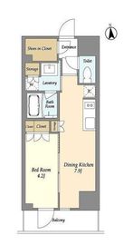 LaSante上野 1402 間取り図
