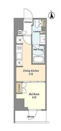 LaSante上野 403 間取り図