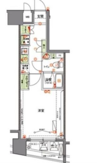 ハーモニーレジデンス両国テラス 3階 間取り図