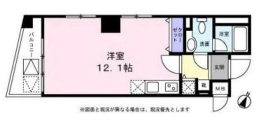 カスタリア門前仲町 501 間取り図