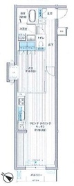クラルテラセ新宿富久 305 間取り図