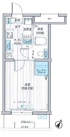 クラルテラセ新宿富久 402 間取り図