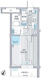 クラルテラセ新宿富久 201 間取り図