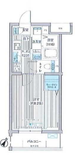 クラルテラセ新宿富久 211 間取り図